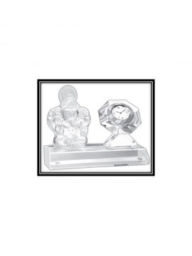 Crystal Ganpati and Clock