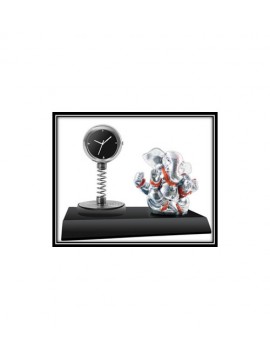 Spring Clock With Ganpati Idol