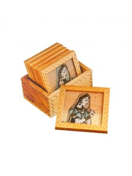 Wooden Coasters Set