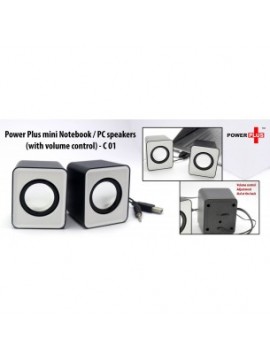  Power Plus mini Notebook / PC speakers (with volume control)