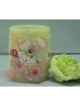 Decorated Candles Pillar