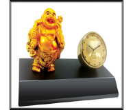 Laughing Budha Statue With Clock