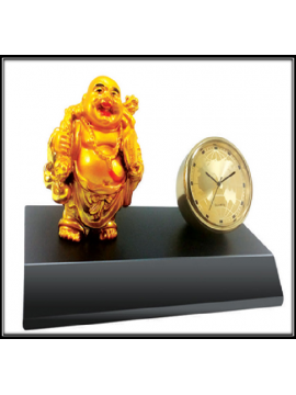 Laughing Budha Statue With Clock
