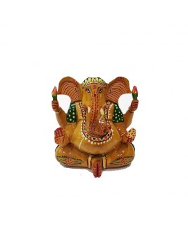 Ganpati Wooden Idol