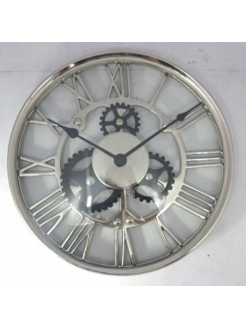Fancy steel wall clock